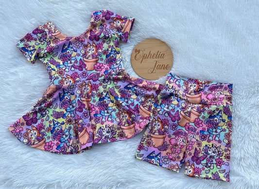 Brielle top/Biker shorts 2T